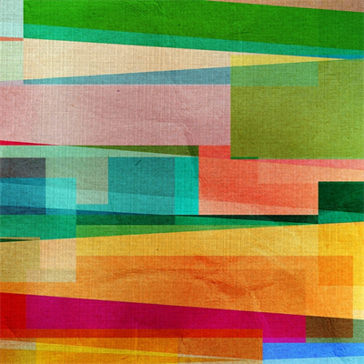 Pastel Tonlarda Şeritler Kanvas Tablo 50 x 70