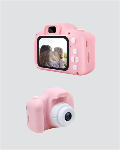 Pembe Mini 1080p HD Çocuk Kamera – 8MP, Video Kaydı,TF Kart Destekli