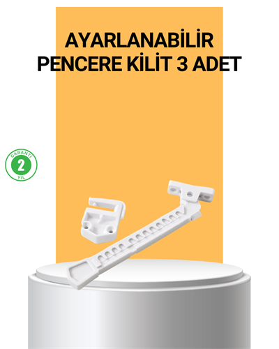 Pencere Cam Emniyet Kilidi Açılma Sınırlayıcı Set