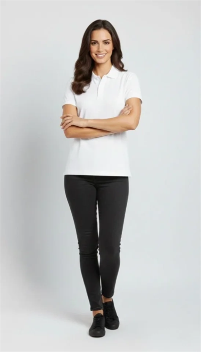 Pike Kumaş Düğmeli Yaka Regular Rahat Günlük Kısa Kol Tişört T-shirt - Beyaz