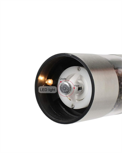 Pil İle Çalışan Elektrikli Baharat Öğütme Cihazı Ergonomik Şeffaf Gövde