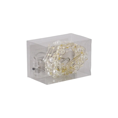 Pilli Led Beyaz Işık - İnci Tanesi