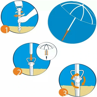 Plastik Şemsiye Sabitleme Kazığı