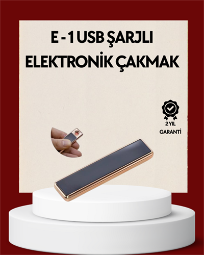 Plazma Ark Teknolojili Elektrikli Çakmak – Dokunmatik, LED Göstergeli, Şarj Edilebilir