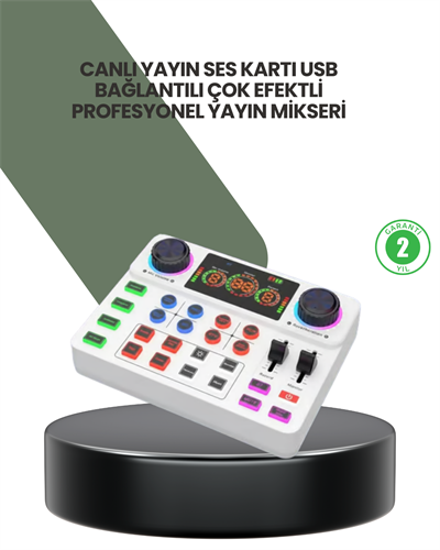 Podcast Karaoke ve Sosyal Medya Yayınları İçin Ses Kartı