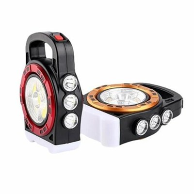 Polizei P-6678C Dış Mekan Solar Şarj Işığı Çok Fonksiyonlu Projektör Hazine Güçlü Işık El Feneri