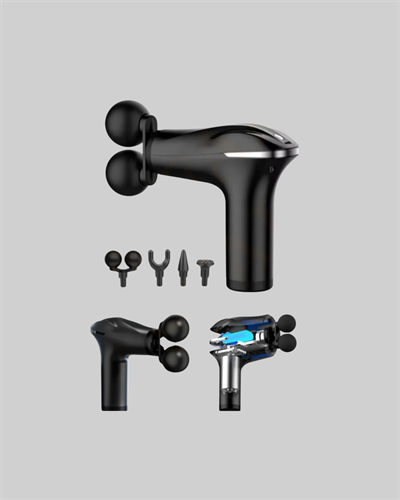 Portatif Şarjlı Masaj Tabancası 4 Başlık Derin Doku Masaj Aleti