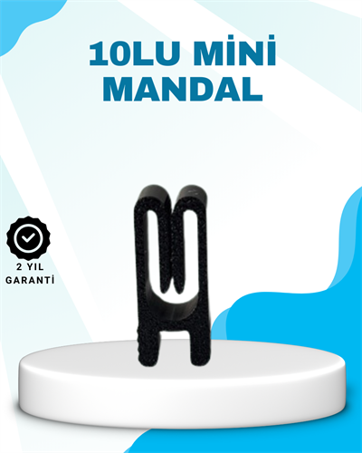 Poşet Kapatma Mandalı Hava Geçirmez Siyah 10 Adet Set