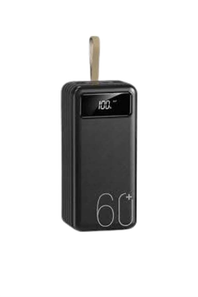Powerbank 60.000 Mah Taşınabilir Şarj Hızlı El Fenerli Dijital Göstergeli
