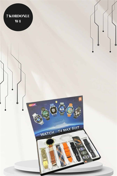 Powerbank Bluetooth Kulaklık Ve Akıllı Saat 7 Kordonlu Metal Kordon Plastik Kordon