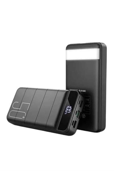 Powerbank Çoklu Şarj Girişi 50.000 Mah Taşınabilir Dijital Göstergeli