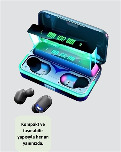 Powerbank Özellikli Bluetooth 5.1 Kulaklık Oyun ve Müzik İçin