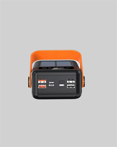 Powerbank Solar Fenerli Çoklu Kablolu Taşınabilir Şarj Aleti