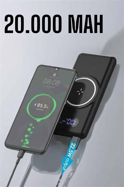 Powerbank Taşınabilir 10.000 Mah Hızlı Şarj Dijital Göstergeli
