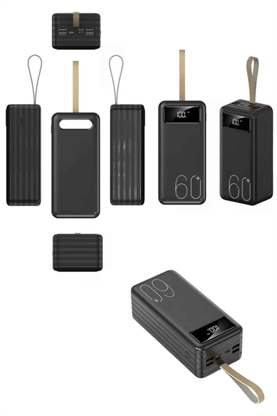 Powerbank Yüksek Kapasiteli 60.000 Mah Hızlı Şarj Şarj Özellikli Batarya