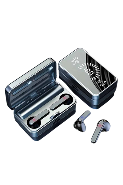 Powerbankli Bluetooth Kulaklık Yüksek Ses Aynalı Çift Dijital Gösterge Ekranı