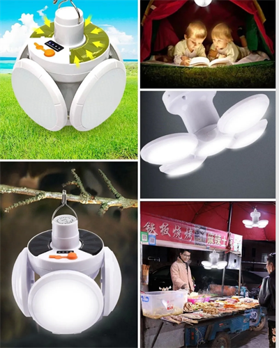 Pratik Katlanabilir Solar LED Aydınlatma Lambası