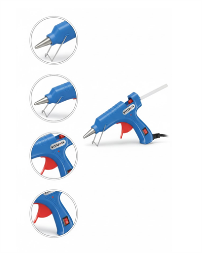 Pratik Kullanımlı 20W Silikon Tabancası 7.5 mm Silikon Uyumlu 5 Adet Hediye Silikon