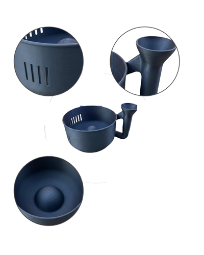 Pratik Sebze Yıkayıcı Süzgeçli Hazneli Ergonomik Saplı Mutfak Yardımcısı