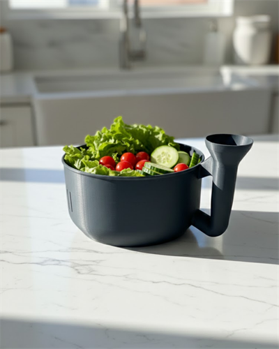 Pratik Sebze Yıkayıcı Süzgeçli Hazneli Ergonomik Saplı Mutfak Yardımcısı