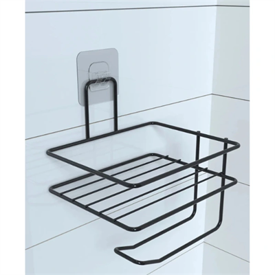 Pratik Yapışkanlı Metal Tuvalet Kağıdı Tutucu