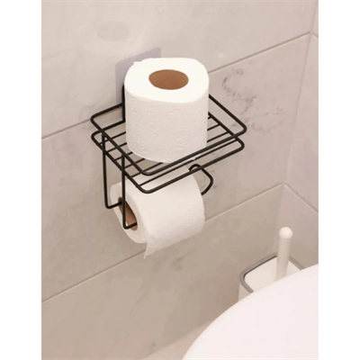 Pratik Yapışkanlı Metal Tuvalet Kağıdı Tutucu