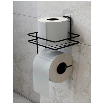 Pratik Yapışkanlı Metal Tuvalet Kağıdı Tutucu