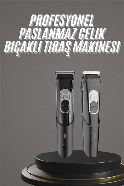 Pro Şarjlı Saç Sakal Tıraş Makinesi Ense Kesme Makinesi Lazer Öncesi Kısaltma