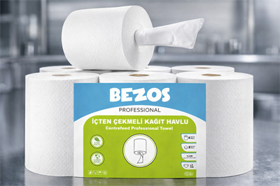 Professional İçten Çekmeli Kağıt Havlu 4 Koli | 24 Rulo | Endüstriyel Kullanım