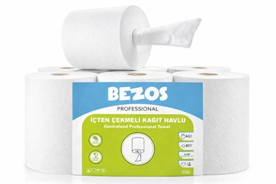 Professional İçten Çekmeli Kağıt Havlu 6’lı Koli | Endüstriyel & Yoğun Kullanım