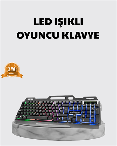 Profesyonel  Klavye Mouse Seti – RGB Işıklı, Türkçe Q, DPI Ayarlı, Dayanıklı Gövde