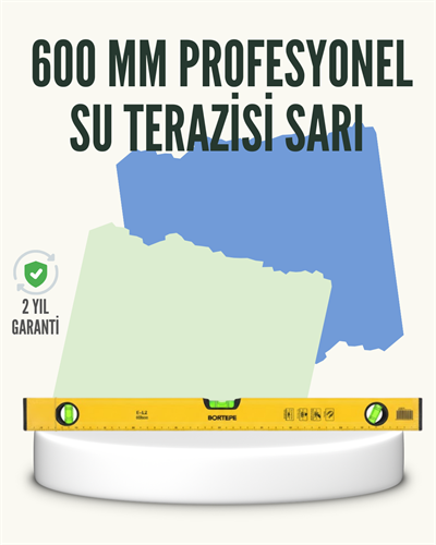 Profesyonel 600 mm Su Terazisi Duvar ve Montaj İşleri İçin