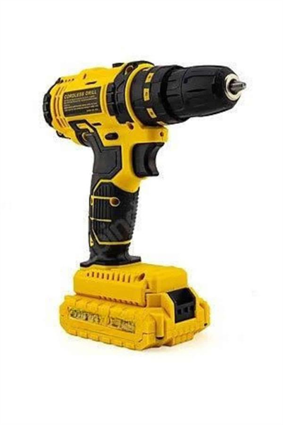 Profesyonel Çift Bataryalı Akülü Vidalama Şarjlı Matkap 24 Parça