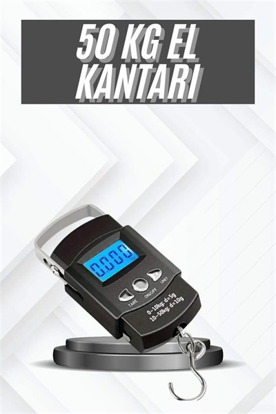 Profesyonel El Terazisi El Kantarı 50 Kg Dijital Göstergeli Tartı