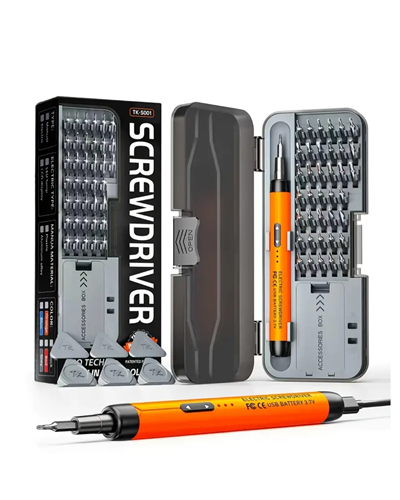 Profesyonel Elektrikli Tornavida Seti 600mAh Şarjlı 38 Parça Hassas Vida Seti