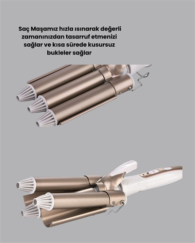 Profesyonel Kullanıma Uygun Bukle Maşası