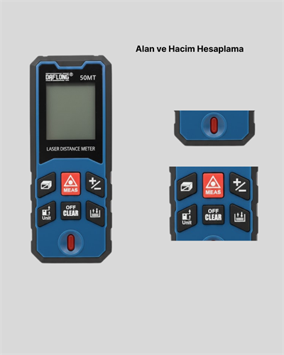 Profesyonel Lazer Metre Hassas Ölçüm ve Dijital Ekran
