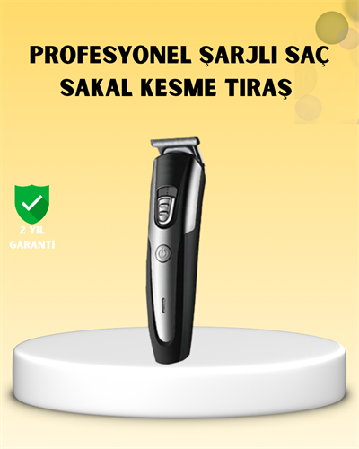 Profesyonel Saç ve Sakal Kesme Tıraş Makinesi Kablosuz Ergonomik Tasarım