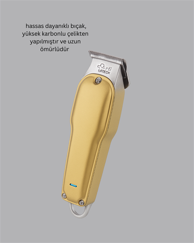 Profesyonel Saç ve Sakal Kesme Tıraş Makinesi USB Şarjlı Güçlü Motorlu