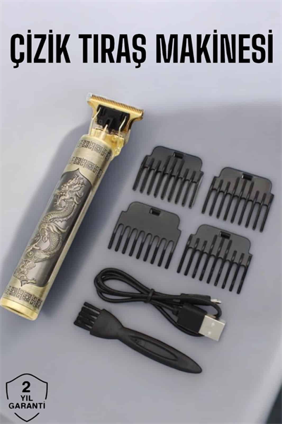 Profesyonel Şarjlı Saç ve Sakal Şekillendirici Çizik Tıraş Makinesi