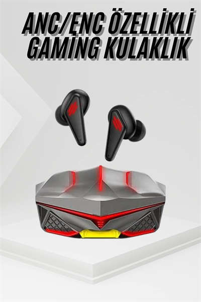 Profesyonel TWS Işıklı Kablosuz Bluetooth Kulaklık Oyuncu Kulaklığı