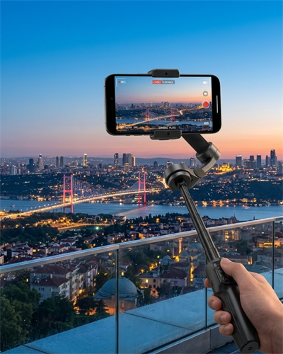 Profesyonel Telefon Gimbal Stabilizer 3 Axis Video Sabitleyici Vlog Tripod