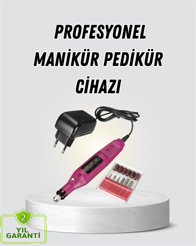 Profesyonel Tırnak Manikür Aleti – Şarjlı, Ayarlanabilir Hız, Düşük Titreşim ve Sessiz Motor Teknolojisi