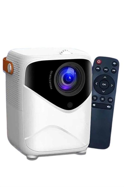 Projeksiyon Ev Sineması Bluetooth 4k HD Kaliteli Görüntü Kumandalı