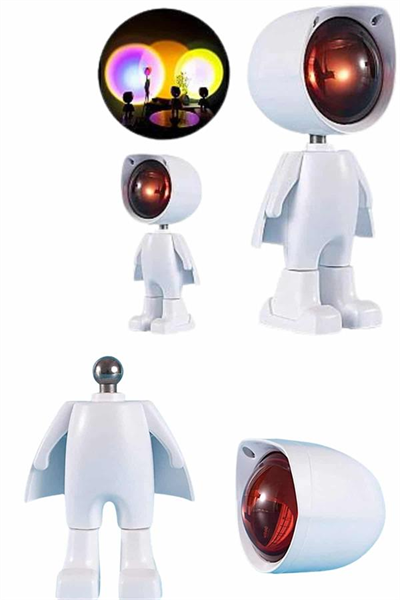 Projeksiyon Güneş Lambası Astronot Gün Batımı Projektör LED Işıklı