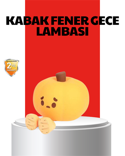 Pumpkin LED Night Light Dokunmatik Şarjlı Silikon Gece Lambası
