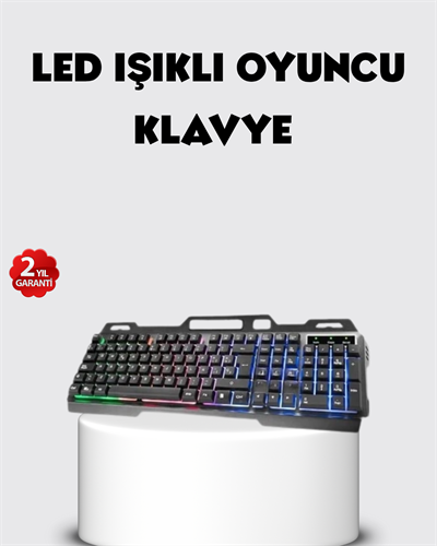 RGB Aydınlatmalı Klavye Mouse Seti – USB Bağlantılı, Türkçe Q, Ayarlanabilir DPI, Ergonomik Yapı