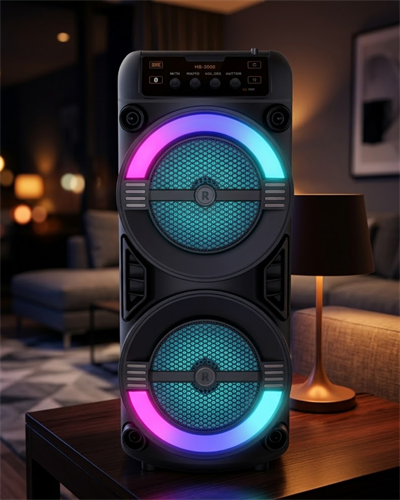 RGB Işıklı Bluetooth Hoparlör Kablosuz Taşınabilir Stereo Speaker