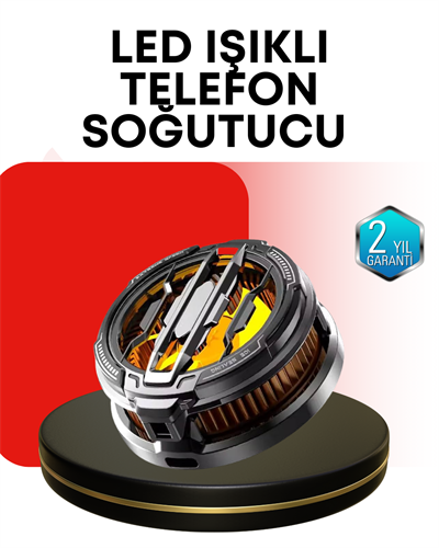 RGB Işıklı Sessiz Fanlı Telefon Soğutucu