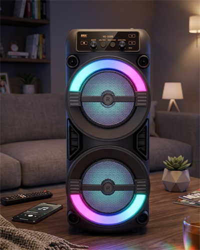 RGB Işıklı Taşınabilir Bluetooth Hoparlör Güçlü Stereo Ses
